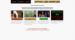 Desktop Screenshot of bottomlinediscipline.net