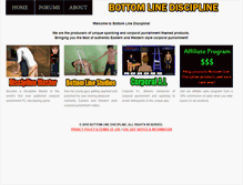 Tablet Screenshot of bottomlinediscipline.net